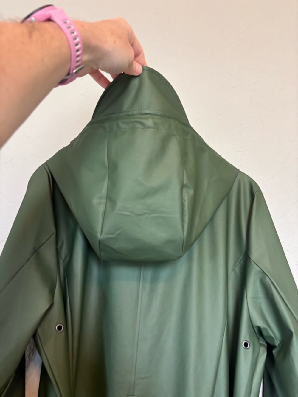 Rains Curve Waterproof Belted Jacket - Picture 4 of 16